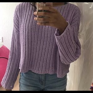 Oversized cropped sweater